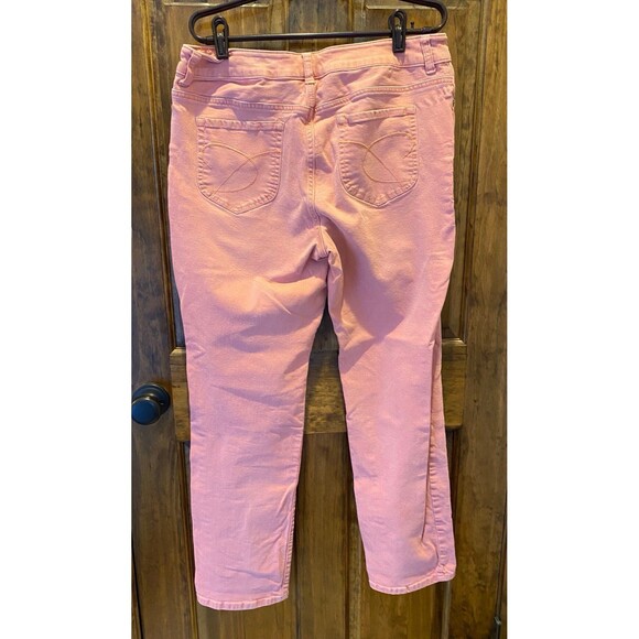 Chico’s Platinum Denim Salmon Colored Chico Size 2- large Size 12 Casual Jeans - Picture 4 of 8